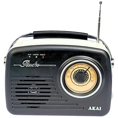 Zdjęcie produktu dla Radio Przenośne Retro Usb Sd Aux In Akai Apr-11B
