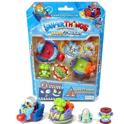 Obrázek produktu pro SuperThings - Power Machine - Blister 6 PowerJet, obsahuje 2 trysky Power Jet a 4 SuperThings (1 z nich, stříbrná) SUPERTHINGS Věková kategorie: +4 roky