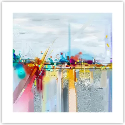 Produktbild von Poster - Poster ohne Rahmen - Abstraktion modern - 40x40 cm - Wand Bild - Wanddeko - Wandbilder - Kunstposter - Wandposter - Bilder - Kunstdruck - Wanddekoration - Wandbild - P2XAC40x40-4028