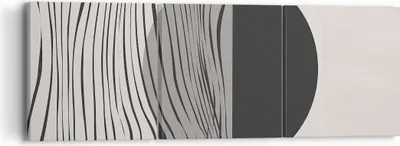 Produktbild von Bild auf Leinwand - Leinwandbild - 3 Teile - Figuren Formen Geometrie - 90x30cm - Wand Bild - Wanddeko - Wandbilder - Leinwanddruck - Bilder - Wanddekoration - Leinwand bilder - CA90x30-4964