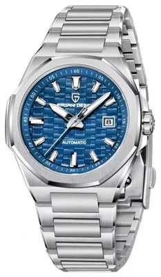 Produktbild von Herrenuhr Pagani Design ZooM, Mechanisch, Edelstahl, Silber/Blau
