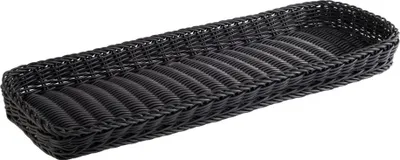 Produktbild von APS 50913 Korb PROFI LINE, 60 x 20 cm, Höhe 5 cm, Polypropylen, Bäcker-Maß, schwarz