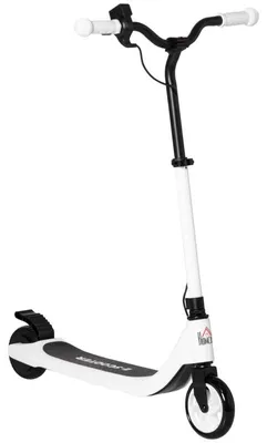 Immagine prodotto di Monopattino elettrico per bambini – Autonomia: 6 km | Colore: Nero e bianco | Dimensioni: 53x76x90/95 cm
