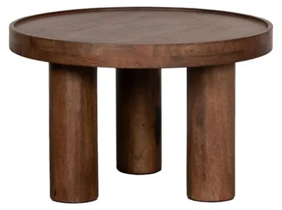 Produktbild von LABEL51 Couchtisch Elly – Nature Smooth – Mangoholz – 60 cm – rund