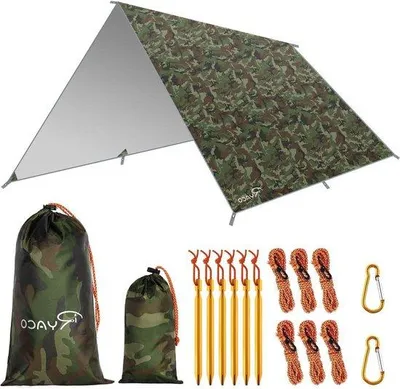 Produktbild von Famanu Camping Zeltplane 3x3m - Wasserdicht und leicht