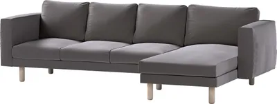 Produktbild von Dekoria Bezug für Norsborg 4-Sitzer Sofa mit Recamiere, braun, Norsborg Bezug für 4-Sitzer Sofa mit Recamiere