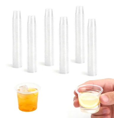 Schnapsgläser 300 Stück, 20 ml, transparent, Kunststoff