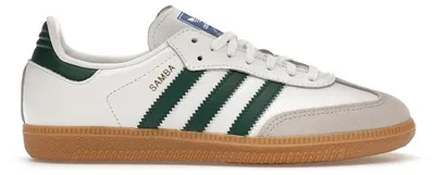 Produktbild von adidas Samba OG White Collegiate Green Gum (Kids) - EU 40