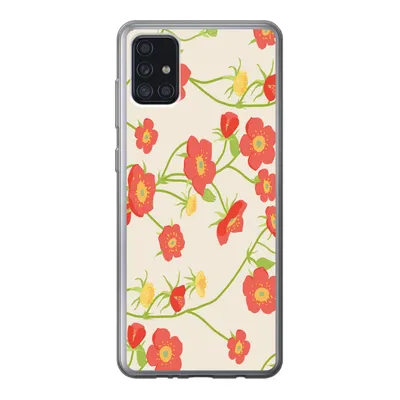 Produktbild von MuchoWow® Handyhülle Schutzhülle Hülle für Samsung Galaxy A52 5G Blume - Feldblumen - Muster Silikon Softcase Handy Hülle - Umschlag