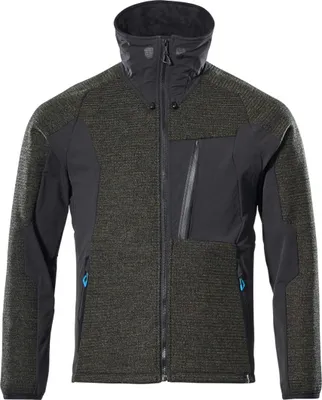 Produktbild von Mascot ADVANCED Strickjacke mit Membran Gr. L mossgrün/schwarz