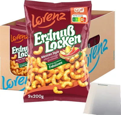 Produktbild von Lorenz ErdnußLocken Mexican Style VPE (11x175g Beutel) + usy Block