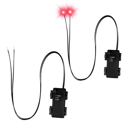 Produktbild von Halloween LED-Augen mit Timer, leuchtende Skelettaugen, wasserdicht, Farbwechsel, Lichtmodi, für Kürbis, Grabstein & Deko, 2er-Set