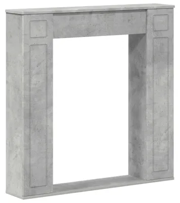 Produktbild von vidaXL Kaminumrandung Betongrau 100 x 20 x 100 cm Holzwerkstoff