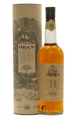 Immagine prodotto di Oban 14 Anni / Anni, Single Malt, Whisky, Scotch, Alcol, Bevanda alcolica, Bottiglia, 43%, 700 ml, 75906