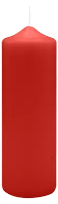 Produktbild von Spitzkopf Stumpen Kerzen Weihnachtsrot 20 x Ø 6 cm, 6 Stück