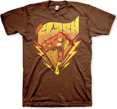 Produktbild von The Flash Classic T-Shirt - Large - Brown