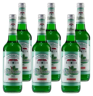 Produktbild von Landhaus Pfefferminz Likör (6 x 0,7L)