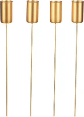 Obrázek produktu pro Autronic Bodec na kónickou svíčku 4 ks CP151198-ZLATA-MAT