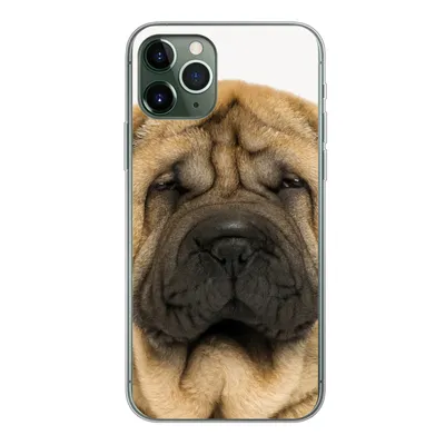 Produktbild von MuchoWow® Handyhülle Schutzhülle Hülle für iPhone 11 Pro Hund - Jungen - Sharpei - Haustiere - Mädchen - Kinder Silikon Softcase Handy Hülle - Handy
