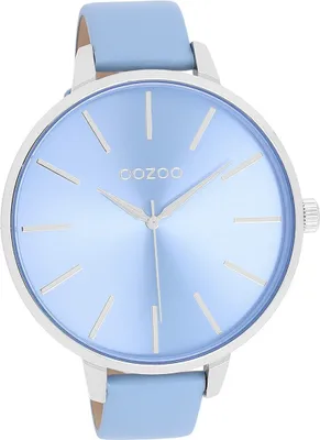 Produktbild von Oozoo Damen Armbanduhr hellblau Analog Timepieces Lederarmband D2UOC11073