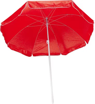 Produktbild von Strandschirm / Sonnenschirm / stufenlos verstellbar / Farbe: rot