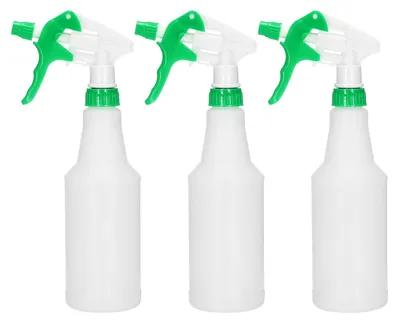 Sprühflaschen 3er Set, 500 ml, verstellbare Düse, auslaufsicher, Grün