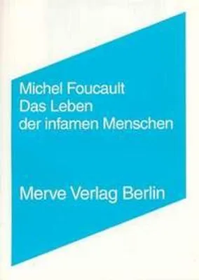 Produktbild von Das Leben der infamen Menschen