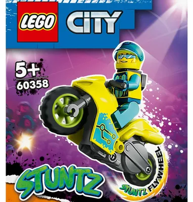 Zdjęcie produktu dla LEGO City Cybermotocykl kaskaderski, Zestaw do budowania, 5 lat(a), Plastik, 0 szt., 45 g