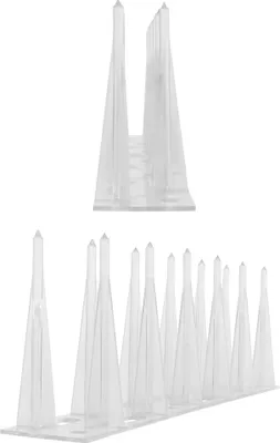 Immagine prodotto di 10 metri di spuntoni per piccioni a 2 file in plastica 033