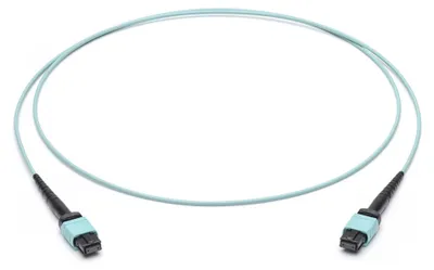 Produktbild von CORNING LWL-Patchkabel 12F MPO PC BU/BU OM4 5m türkis 1 Stück
