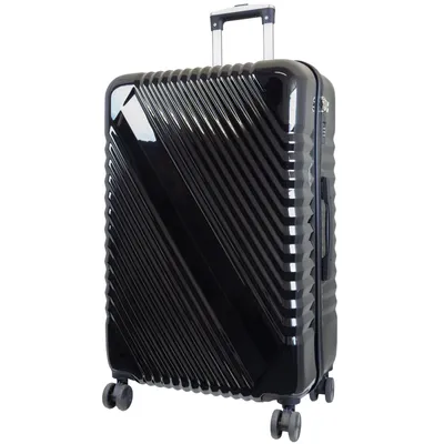 Produktbild von Hartschalenkoffer Genua großer Reisekoffer 94L Aufgabegepäck mit 4 Rollen ABS/Polycarbonat schwarz
