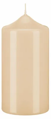 Produktbild von Lackkerzen Stumpenkerzen Champagner 150 x Ø 80 mm, 4 Stück