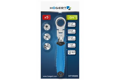 Produktbild von Hogert Technik Freilaufknarre HT1R395 Chrom-Vanadium-Stahl