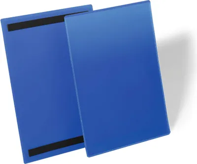 Obrázek produktu pro DURABLE Magnetická kapsa na štítky A4, na výšku, tmav? modrá, 174407, 50 ks