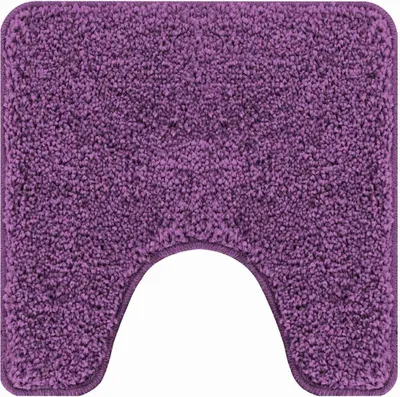Obrázek produktu pro vidaXL Protiskluzová podložka do vany s výřezem na WC fialová 50 x 50 cm