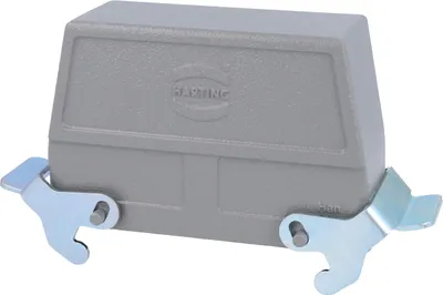 Produktbild von HARTING Han 24B Tüllengehäuse hoch, 1xM40 seitlicher Kabelabgang, mit 2 Querbügeln Verschraubung M40 Klemmbereich