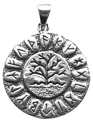 Produktbild von Anhänger "Runen Lebensbaum" Silber 925 3cm, 7,5g.
