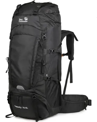 Obrázek produktu pro 75L Turistický batoh Velkokapacitní kempingový batoh s pláštěnkou na boty