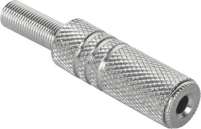 Image de Connecteur jack 3,5 mm stéréo en métal.