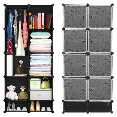 Produktbild von Modularer Kleiderschrank mit Regalen und Schuhaufbewahrung
