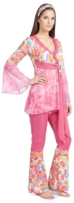 Produktbild von Hippiekostüm für Damen pink Small