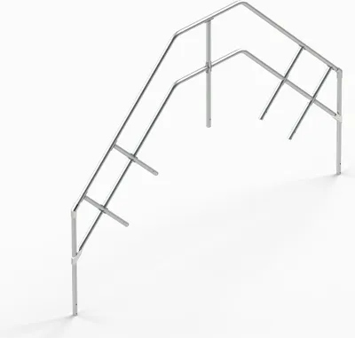 Produktbild von Euroline Treppengeländer für Überstieg 60°, 5 Stufen