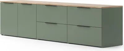 Zdjęcie produktu dla Ściana w salonie Vicco Wido Zielony 3 części, Model 57457