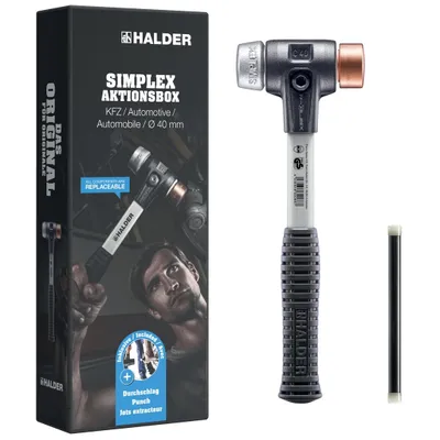 Produktbild von Halder SIMPLEX-Aktionsbox KFZ 3749s001 Schonhammer rückschlagsfrei 2400 1 St.