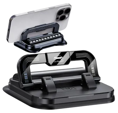 Auto Telefonhalter 2-in-1, 360° drehbar, klappbar, rutschfest