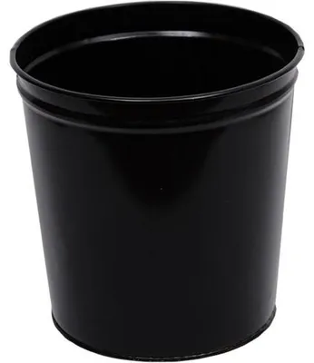 Produktbild von Abfalleimer aus Metall, 24,5 x 26 cm, schwarz