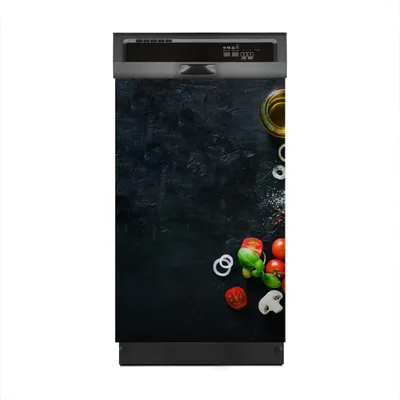 Produktbild von Magnete Dekorative 45x70 cm Küche Magnetmatte Spülmaschine - italienische pizza zutaten