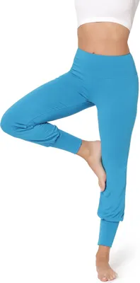 Produktbild von Bellivalini Yoga Hose Damen Lang Haremshose Trainingshose BLV50-278 (Blau, XS)
