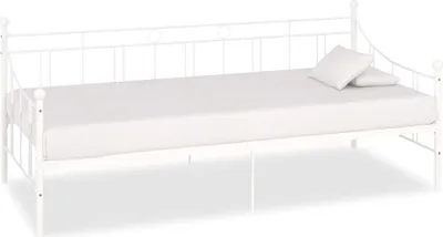 Obrázok produktu pre Rám dennej postele biely kovový 90x200 cm