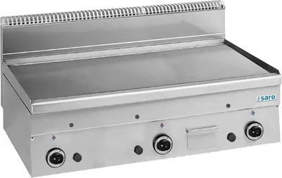 Produktbild von SARO Gasgrillplatte, glatt, Auftisch, 1000x600, GFT106L